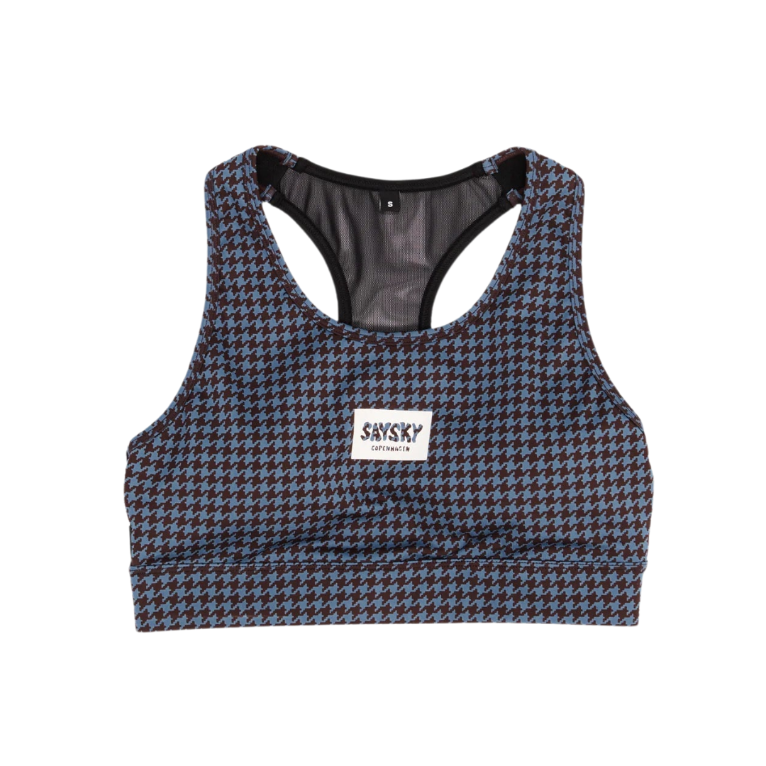 SAYSKY Women's Houndstooth Combat Sports Bra