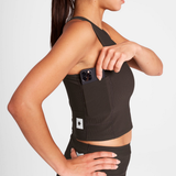 SAYSKY Women's Combat Rib Crop Top