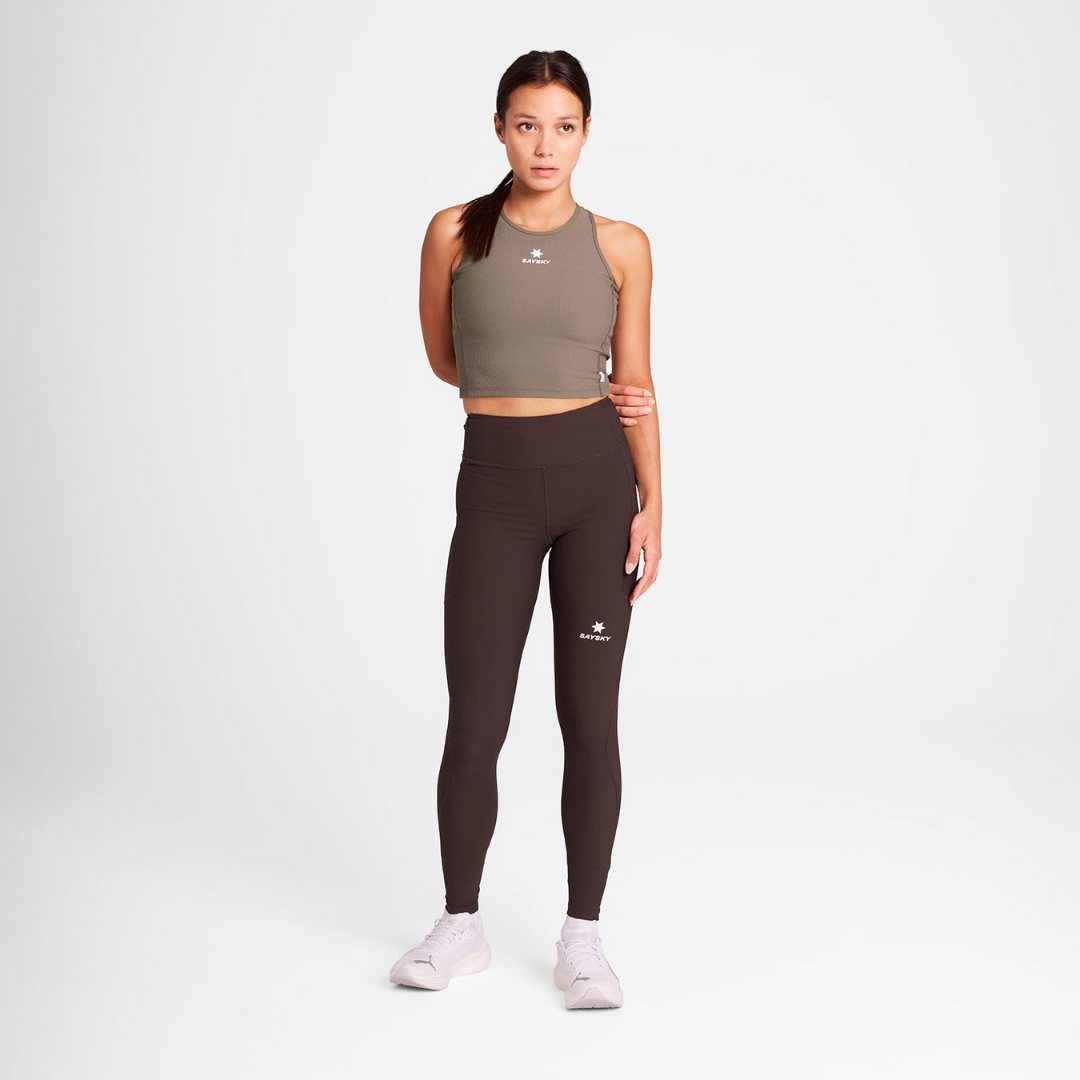 SAYSKY Women's Combat Rib Crop Top