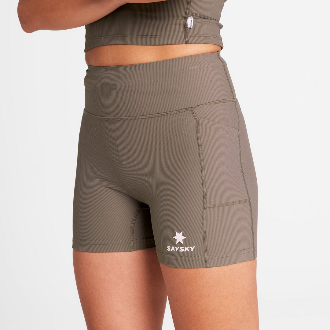SAYSKY Women's Combat+ Rib Short Tights 4"