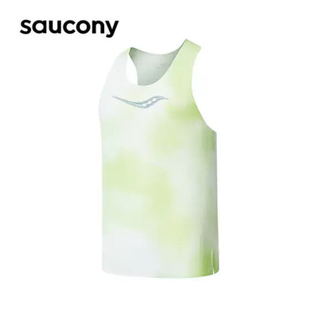 Saucony Men's Sport Vest (Cute Green/ Yellow) SC2230110A-PR12 - Cam2