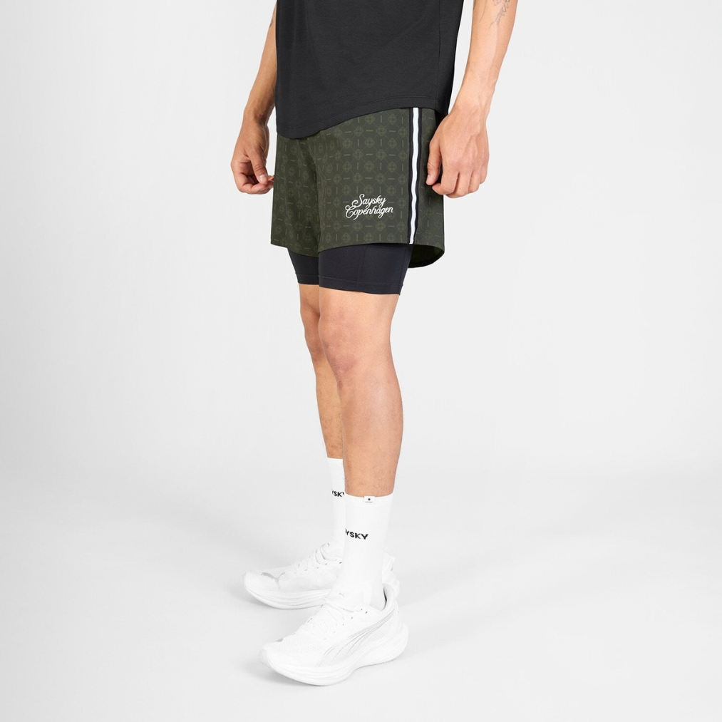 SAYSKY Men's Couture Pace 2 in 1 Shorts 5"