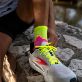 Sporcks Splash Pink Running Socks - Cam2