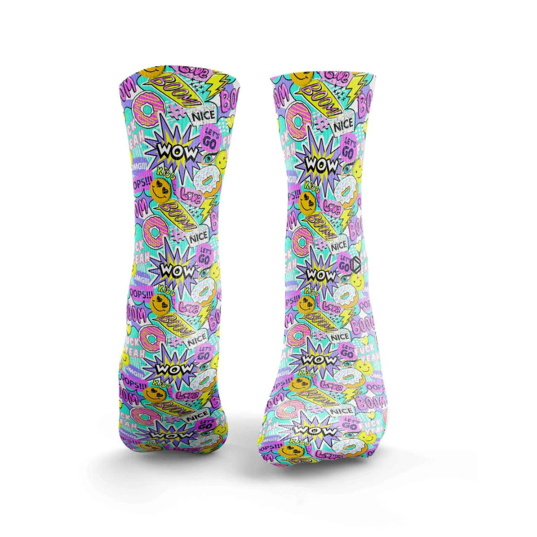 HEXXEE Women's Sticker Bomb Running Socks