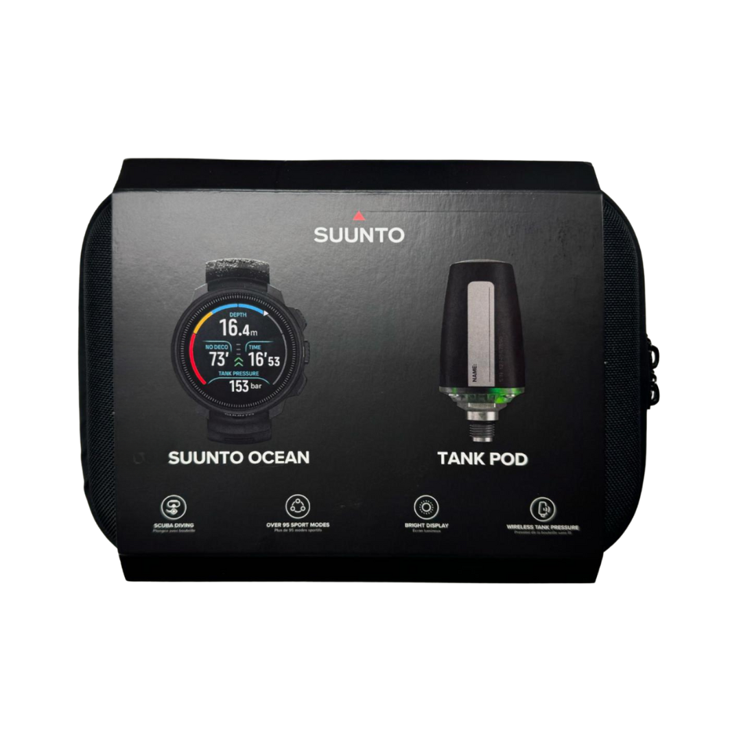 Suunto Ocean Watch Set (All Black + Tank Pod & Case)