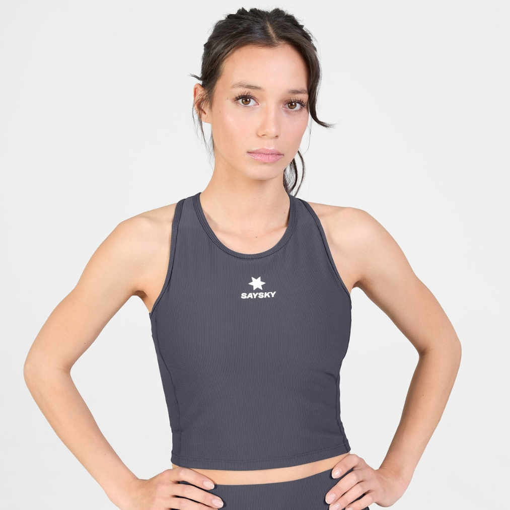 SAYSKY Women's Combat Rib Crop Top