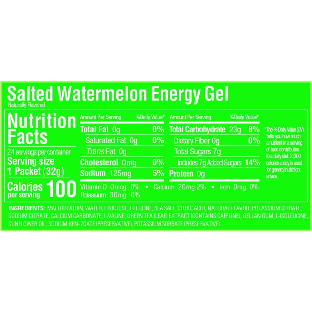 GU Energy Original Sports Nutrition Energy Gel (Salted Watermelon) GU ...