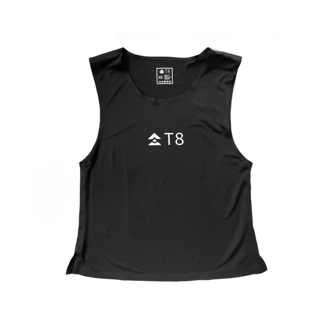 T8 Women's Trail Running Tank (Black)