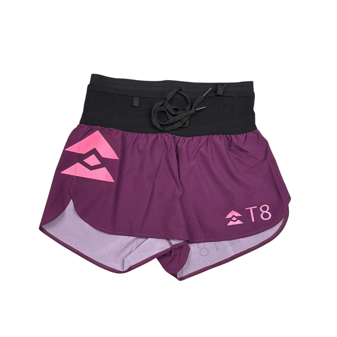 T8 Women's Sherpa Shorts v2 (Burgundy)