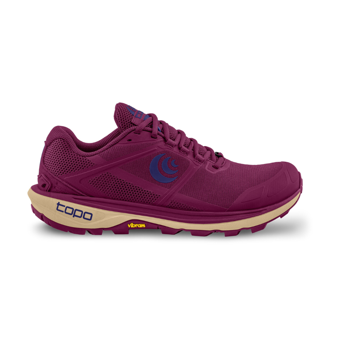Topo Women's Terraventure 4 Trail Running Shoes (Berry/ Violet)
