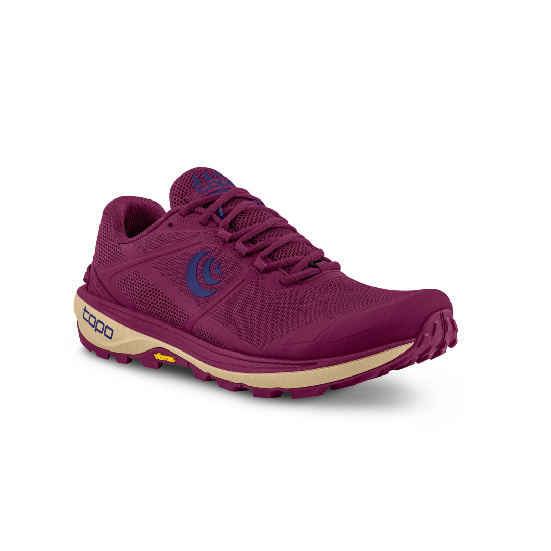 Topo Women's Terraventure 4 Trail Running Shoes (Berry/ Violet)