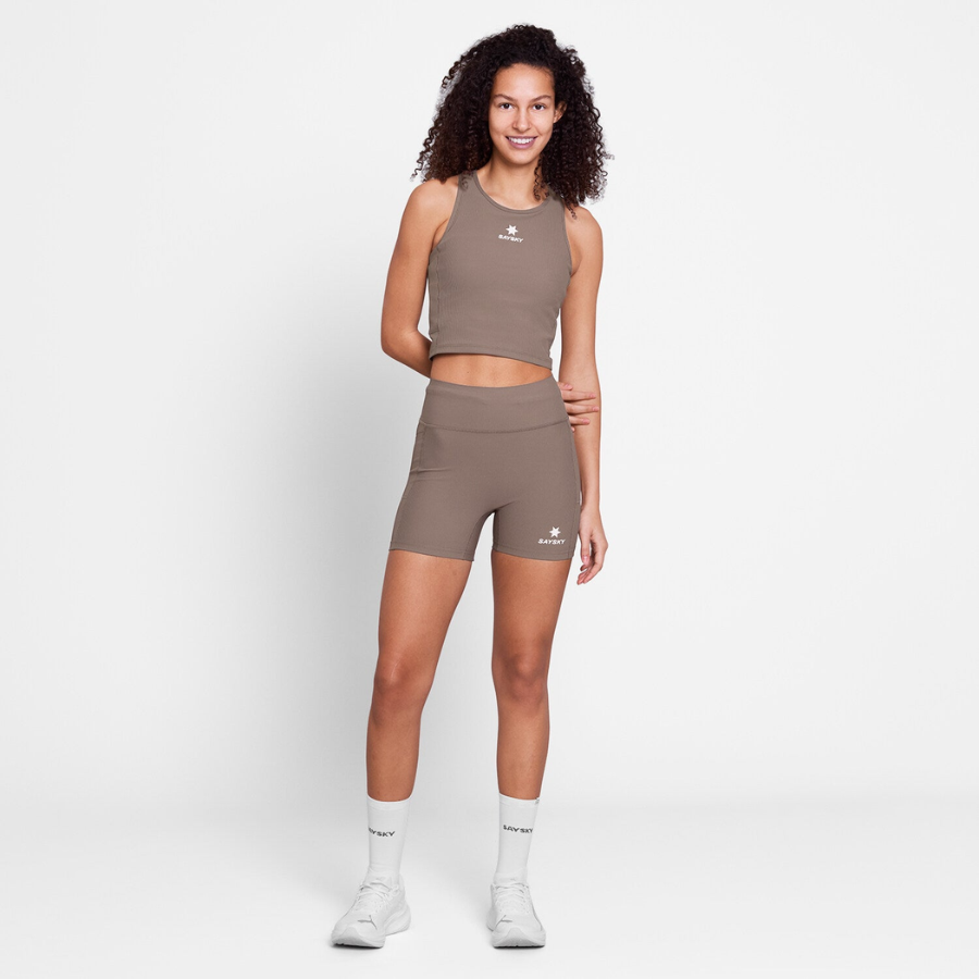 SAYSKY - SAYSKY Women's  Combat+ Rib Short Tights 4" - Cam2 
