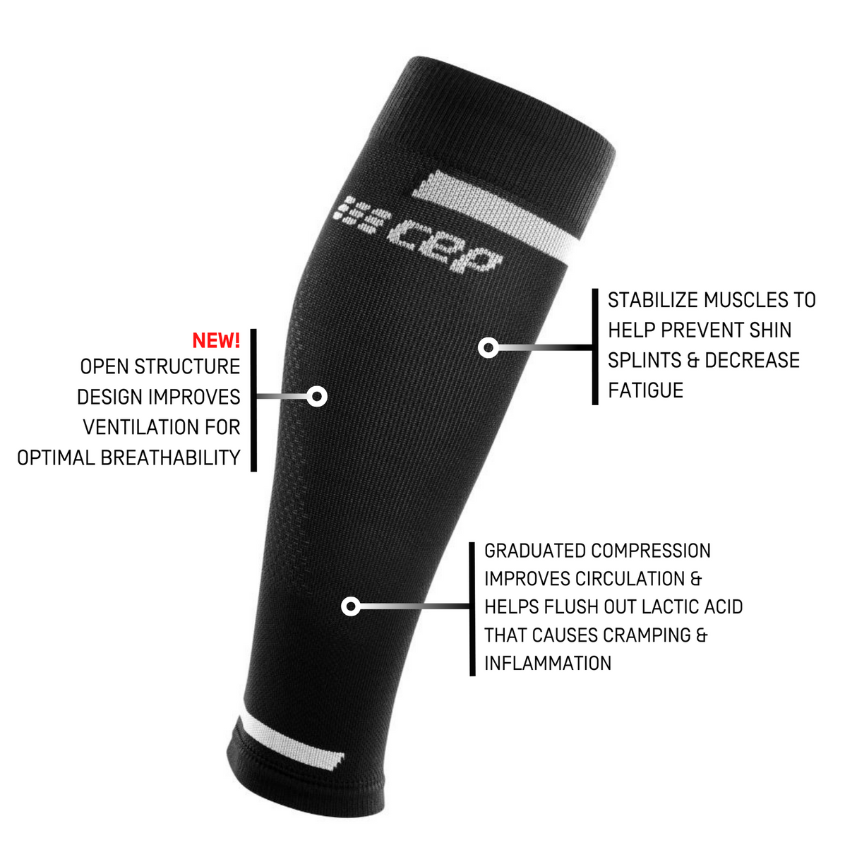 CEP - CEP Women's The Run Calf Sleeves 4.0 - Cam2 