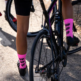 Sporcks Up Up Up Pink Cycling Socks - Cam2
