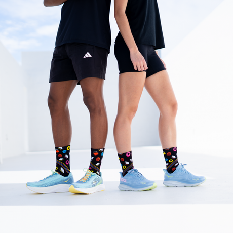 Versus - Versus Allsorts Liquorice Active Crew Socks - Cam2 