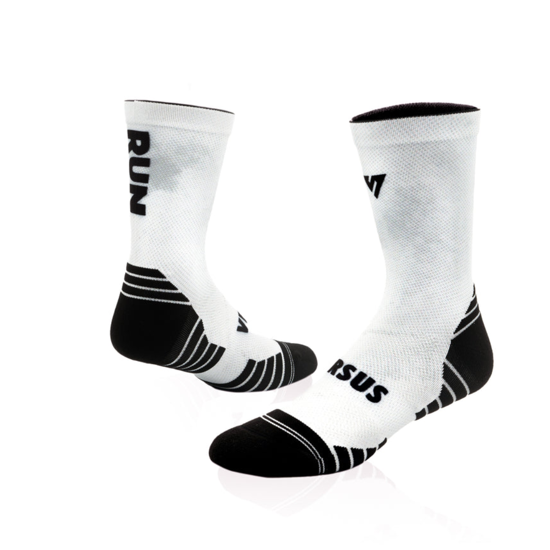 Versus RUN White Active Crew Socks