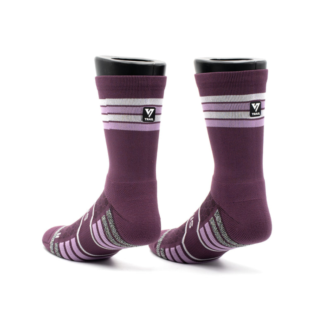 Versus Midnight Plum Trail Running Socks