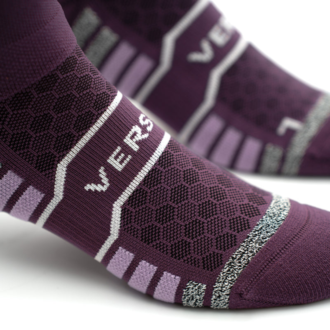 Versus Midnight Plum Trail Running Socks