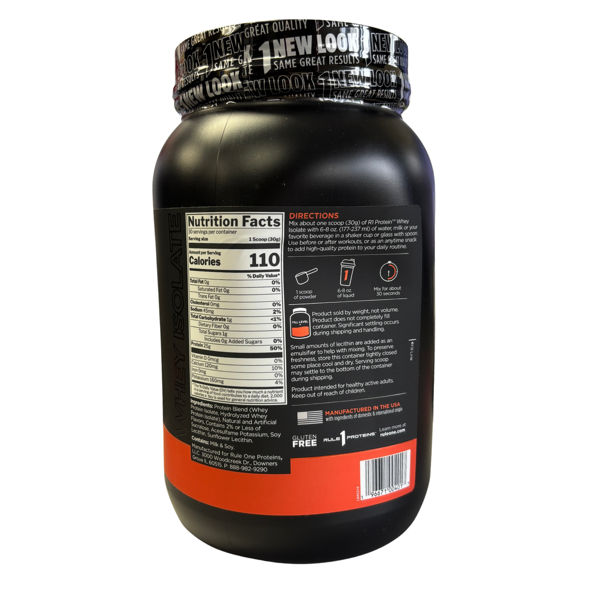 R1 - R1 Protein Whey Isolate (30 Servings) - Cam2 