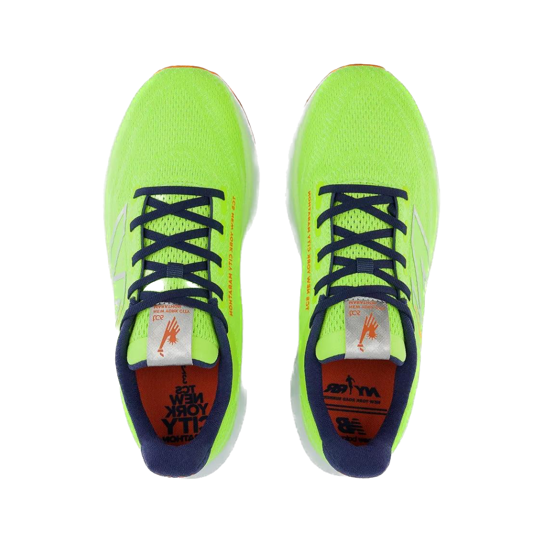 New Balance - New Balance Women's TCS NYC Marathon Fresh Foam X 1080 v13 Road Running Shoes (Bleached Lime/ Navy) - Cam2 