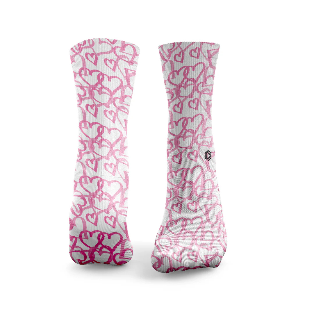 HEXXEE Women's Barbie Hearts Running Socks