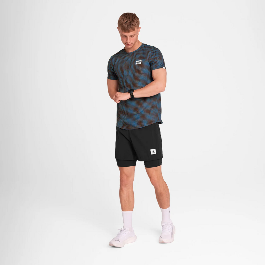 SAYSKY Men's Houndstooth Combat T-shirt