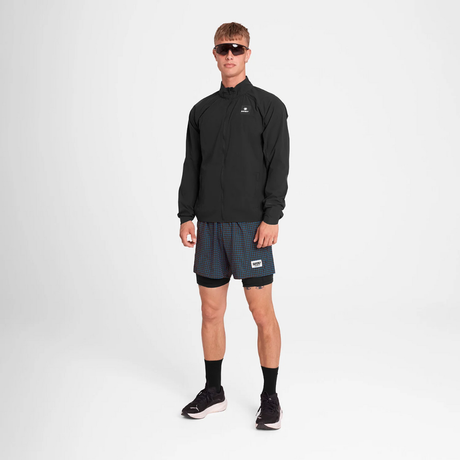 SAYSKY - SAYSKY Men's  Houndstooth Pace 2 in 1 Shorts 5'' - Cam2 