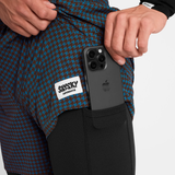 SAYSKY Men's Houndstooth Pace 2 in 1 Shorts 5''