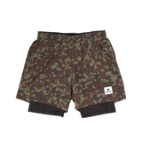 SAYSKY Men's Camo Pace 2 in 1 Shorts 5''