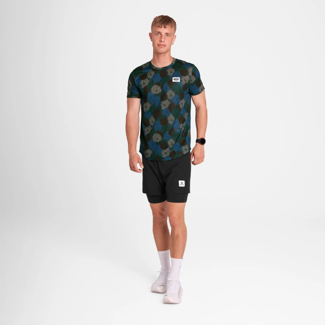 SAYSKY Men's Flower Combat T-Shirt