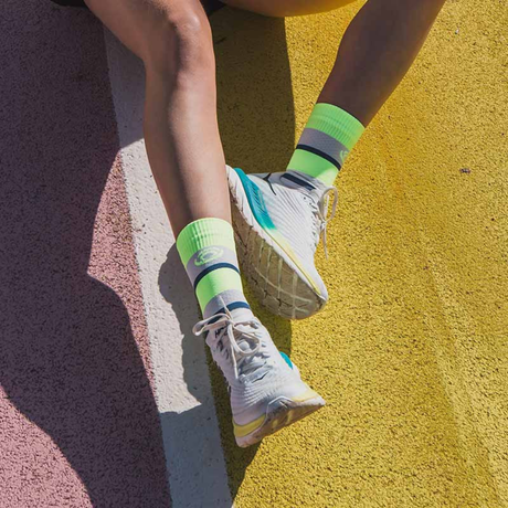 BV Sport - BV Sport Socquette Light Run "Haute" Socks (IBIZA) - Cam2 