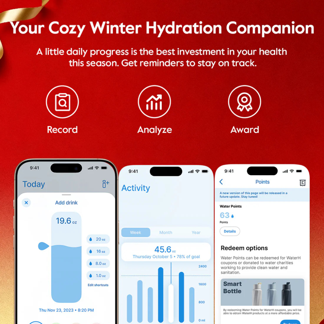 WaterH Boost Insulated Water Bottle 946ml (32OZ)