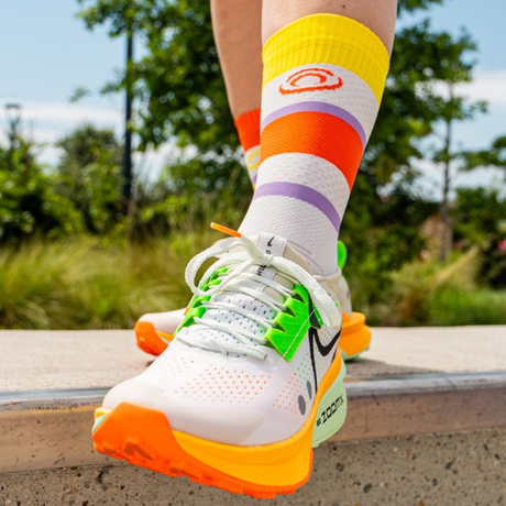 BV Sport - BV Sport Socquette Light Run "Haute" Socks (IBIZA) - Cam2 