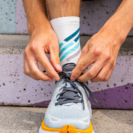 BV Sport - BV Sport Socquette Light Run "Haute" Socks (MIAMI) - Cam2 