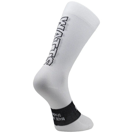 Sporcks Watts White Cycling Socks - Cam2