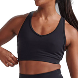 2XU Women's Motion Racerback Bra (BLK/BLK)