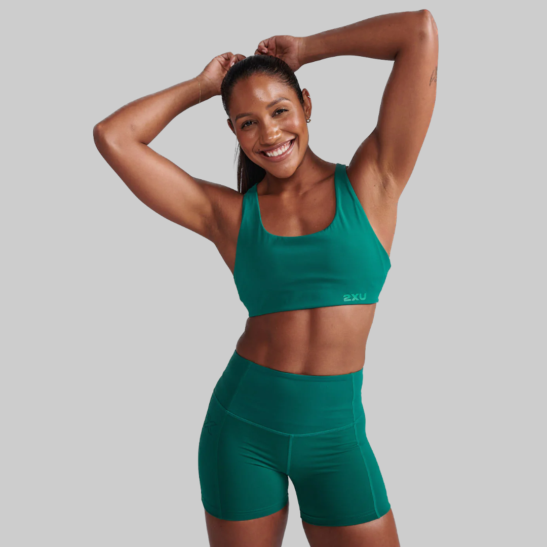 2XU Women's Form Strappy Bra (Forest Green)