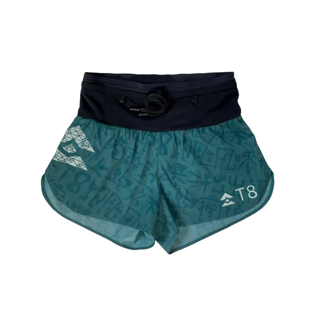T8 - T8 Women's Sherpa Shorts v2 (Inked Teal) - Cam2