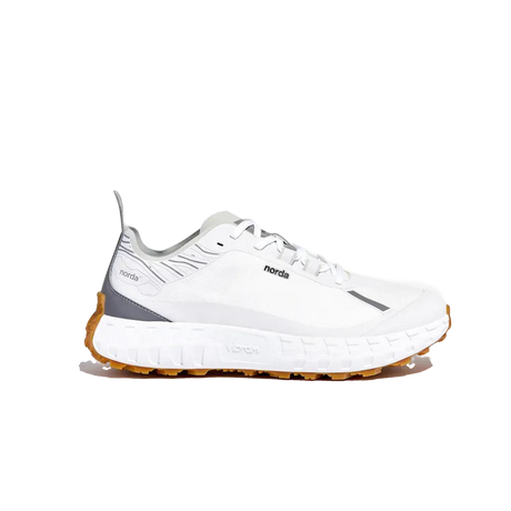 Norda Men's 001 Core - Carry Over Trail Running Shoes (White/ Gum) - Cam2