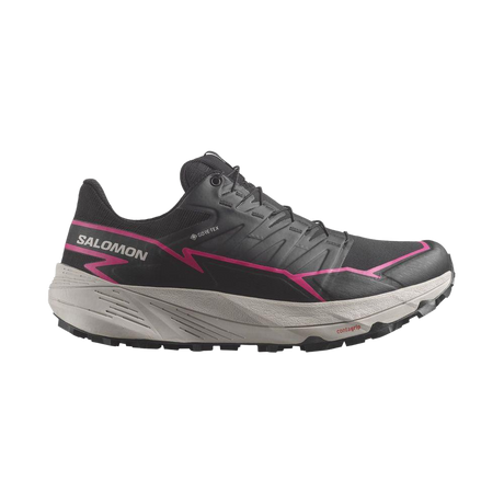 Salomon Women's Thundercross Gtx Trail Running Shoes (Black/Black/Pink Glo) - Cam2
