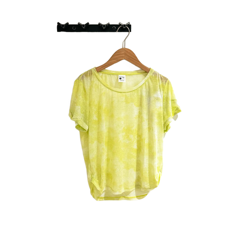 Saucony Women's Sport Short Sleeve Tee (Yellow) SC1230171A-YL07 - Cam2