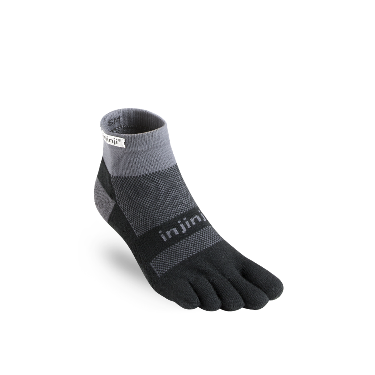 Injinji - injinji Unisex's Run Midweight Mini‑Crew Socks (203230) - Cam2 