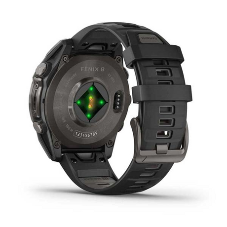 Garmin (Fenix 8) - Garmin Fenix 8 47mm AMOLED Sapphire GPS Smart Watch - Cam2 