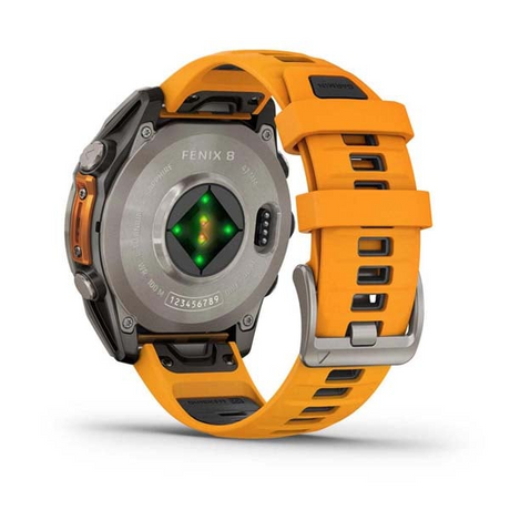Garmin (Fenix 8) - Garmin Fenix 8 47mm AMOLED Sapphire GPS Smart Watch - Cam2 