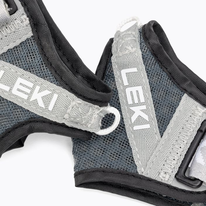 Leki Shark Frame Strap Mesh Trail Running Poles (Gray Dark Anthracite)