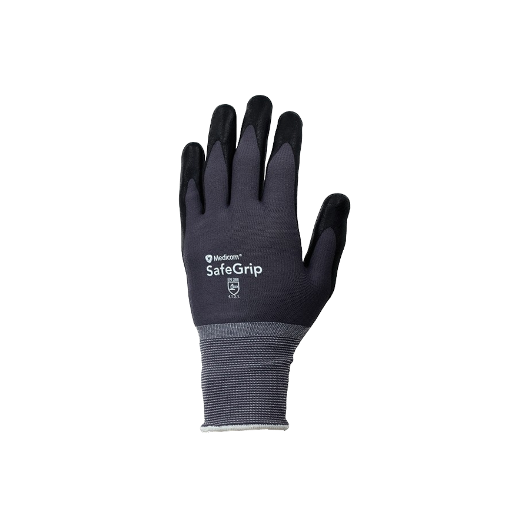 Medicom Safegrip Foam Nitrile Coated Gloves