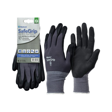 Medicom - Medicom Safegrip Foam Nitrile Coated Gloves - Cam2 
