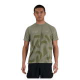 New Balance Men's London Edition Printed NB Athletics Run T-Shirt - Cam2