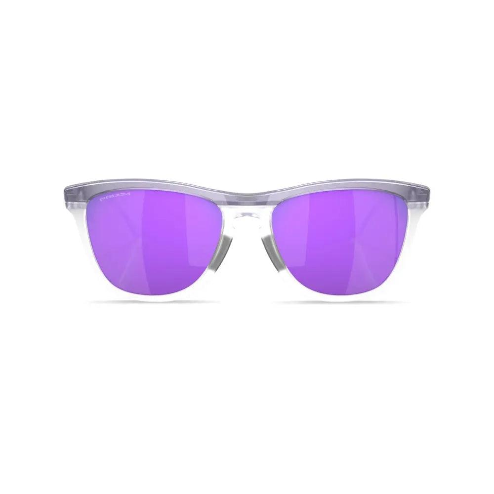 Oakley Frogskins Hybrid Sunglasses (Matte Trans Lilac/Clear/Prizm Violet) 0OO9289-928901 - Cam2