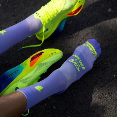 Sporcks - Sporcks OMG Violet Running Socks - Cam2 